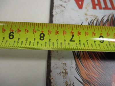 Retro Metal Tin Sign Approx 11 3/4" x 7 3/4"