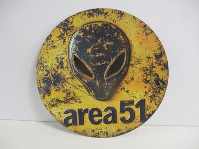 Retro Metal Tin Sign Approx 7 3/4"
