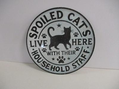Retro Metal Tin Sign Approx 7 3/4"