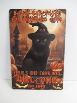 Retro Metal Tin Sign Approx 11 3/4" x 7 3/4"