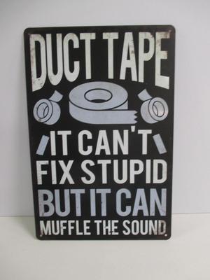 Retro Metal Tin Sign Approx 11 3/4" x 7 3/4"