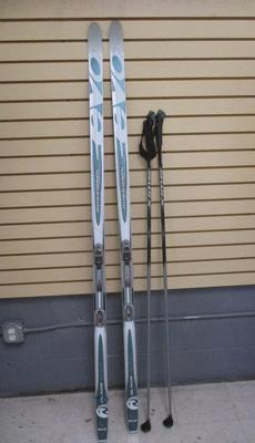 Rossignol Glade AR Cut Skis 186 Made In Ukraine With Poles