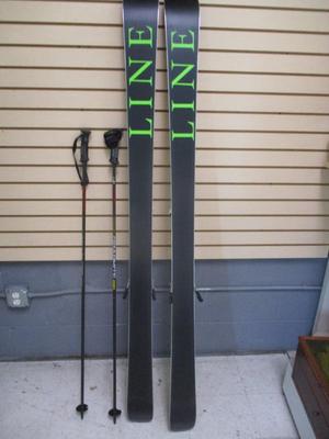 Line Skis With Poles