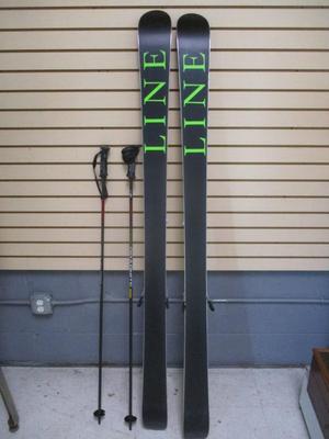 Line Skis With Poles