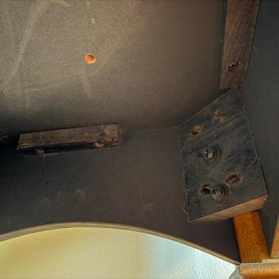 Inlaid Wooden End Table with Shelf (PB-HS)