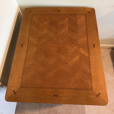 Inlaid Wooden End Table with Shelf (PB-HS)