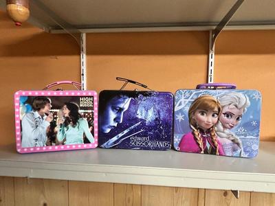EDWARD SCISSOR HANDS, HIGH SCHOOL MUSICAL, & FROZEN LUNCH BOXES