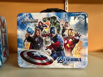 SPIDER-MAN LUNCHBOX WITH PUZZLE AND AVENGERS LUNCH BOX