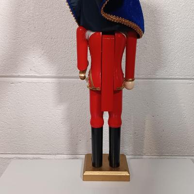 LOT 34: Collection of Nutcrackers with Wood Side Table