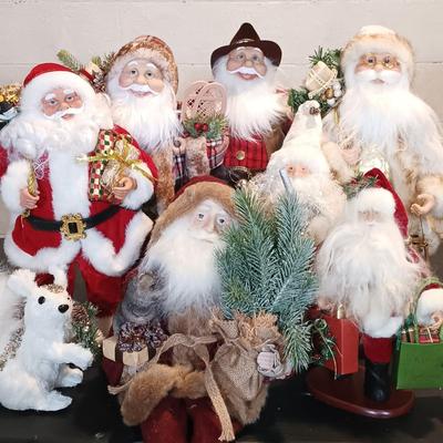 LOT 35: Christmas Collection- Santa Decor & More