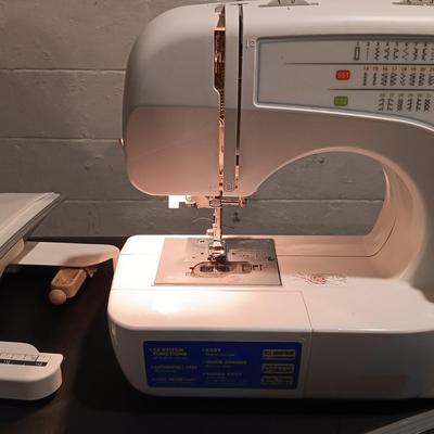 LOT 38: Brother Model XL-3750 37-Stitch Sewing Machine & Accessories
