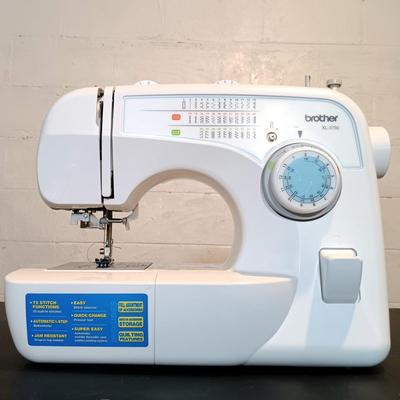 LOT 38: Brother Model XL-3750 37-Stitch Sewing Machine & Accessories