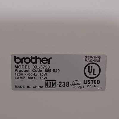 LOT 38: Brother Model XL-3750 37-Stitch Sewing Machine & Accessories