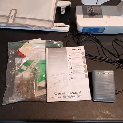 LOT 38: Brother Model XL-3750 37-Stitch Sewing Machine & Accessories