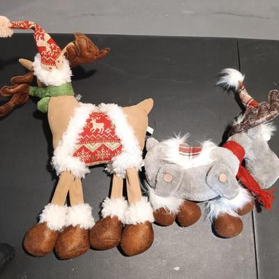 LOT 39: Christmas Plush- Cabbage Patch Elf, Homerbest Standing Mouse, HugFun Penguin & More