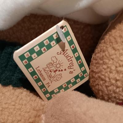 LOT 39: Christmas Plush- Cabbage Patch Elf, Homerbest Standing Mouse, HugFun Penguin & More