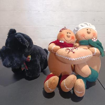 LOT 39: Christmas Plush- Cabbage Patch Elf, Homerbest Standing Mouse, HugFun Penguin & More