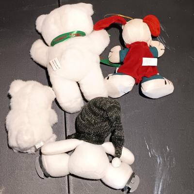 LOT 39: Christmas Plush- Cabbage Patch Elf, Homerbest Standing Mouse, HugFun Penguin & More