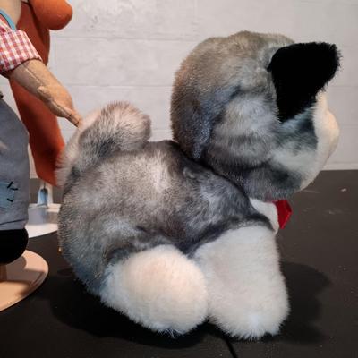LOT 43: Vintage Plush- Steiff Micki and Mecki Hedgehogs, Knickerbocker Ernie, Dakin Scottish Terriers & More