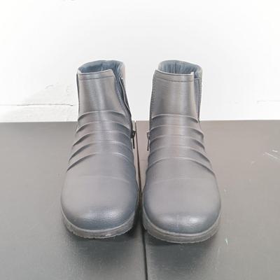 LOT 45: Women's Size 11 DolceVita Orelia Ankle Boots, Size 11 EasyStreet Slip Resistant Boots & Mid-Calf Sz 10.5" Faux...