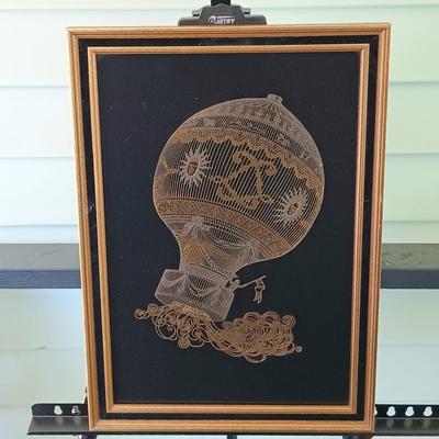 LOT 47: Franklin Mint Sterling and 24k Etching 'The Great Ascent' by Yves Beaujard with COA & Mixed Media Art of the...