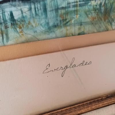 LOT 47: Franklin Mint Sterling and 24k Etching 'The Great Ascent' by Yves Beaujard with COA & Mixed Media Art of the...