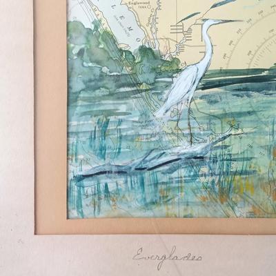 LOT 47: Franklin Mint Sterling and 24k Etching 'The Great Ascent' by Yves Beaujard with COA & Mixed Media Art of the...