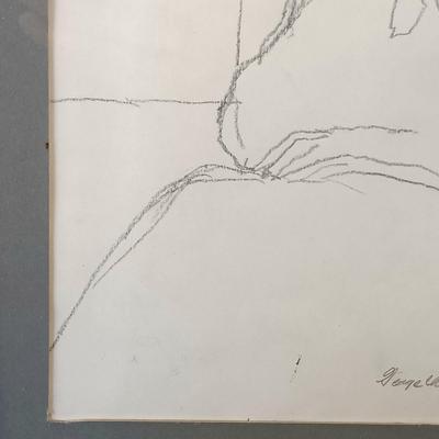 LOT 52: Pair of Framed Life Drawings by George Cheety