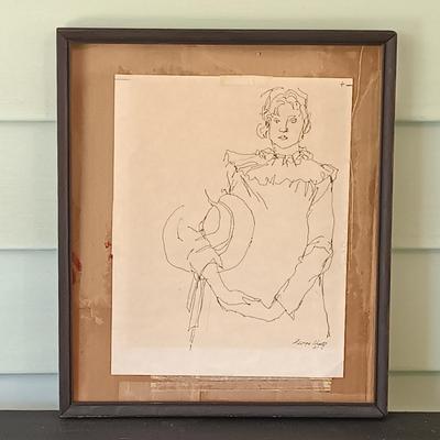 LOT 52: Pair of Framed Life Drawings by George Cheety