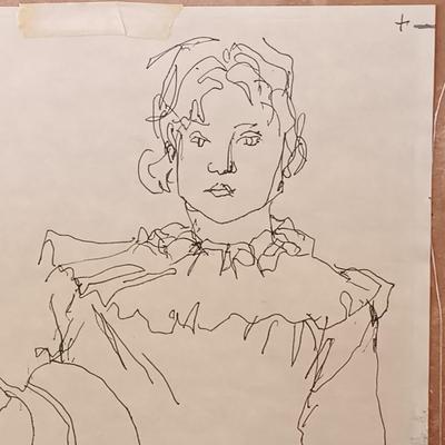 LOT 52: Pair of Framed Life Drawings by George Cheety
