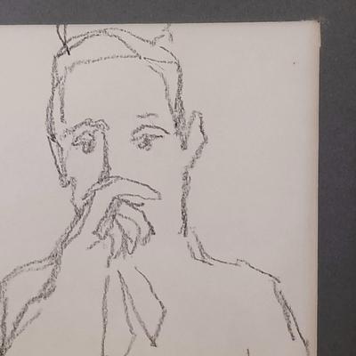 LOT 52: Pair of Framed Life Drawings by George Cheety