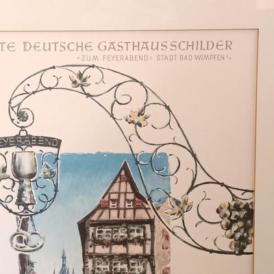 LOT 53: Vintage Lithographs by Kŭck of Art for the Lloyd Bremen Cruise Line Dinner Menus