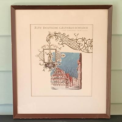 LOT 53: Vintage Lithographs by Kŭck of Art for the Lloyd Bremen Cruise Line Dinner Menus