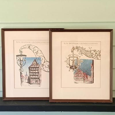 LOT 53: Vintage Lithographs by Kŭck of Art for the Lloyd Bremen Cruise Line Dinner Menus