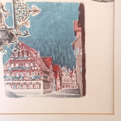 LOT 53: Vintage Lithographs by Kŭck of Art for the Lloyd Bremen Cruise Line Dinner Menus