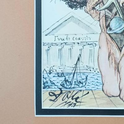 LOT 54: Framed Print of Salvador Dali's 'Of Vanity'