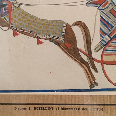 LOT 137: Isis Papyrus Exhibition Painting on Papyrus with COA, Signed Painting of Queen Nefertiti's Tomb on Papyrus & More