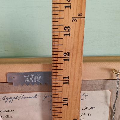 LOT 137: Isis Papyrus Exhibition Painting on Papyrus with COA, Signed Painting of Queen Nefertiti's Tomb on Papyrus & More