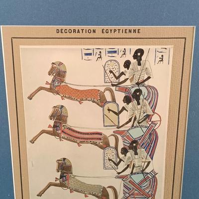 LOT 137: Isis Papyrus Exhibition Painting on Papyrus with COA, Signed Painting of Queen Nefertiti's Tomb on Papyrus & More