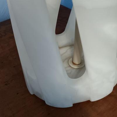 LOT 144: MCM White Marble Lamp