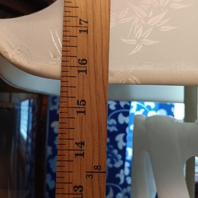 LOT 144: MCM White Marble Lamp