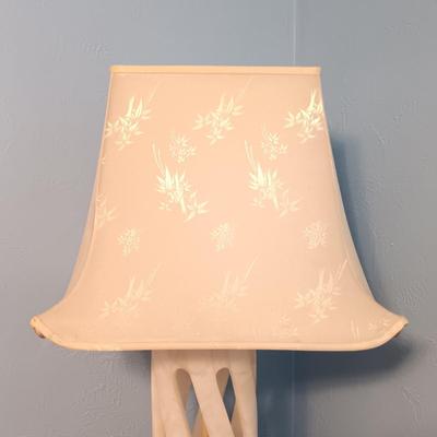 LOT 144: MCM White Marble Lamp