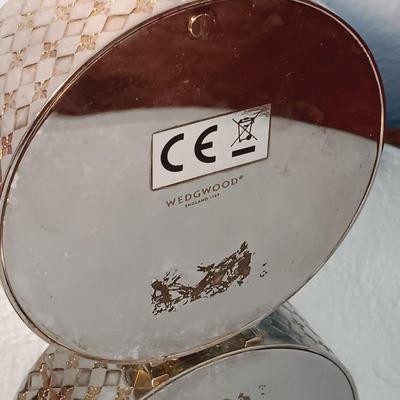 LOT 145: Little Parlor Collection- Godinger Shannon Crystal Tic-Tac-Toe Set, Wedgwood Arris Desk Clock, Liz Taylor Diamonds and Rubies...