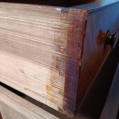 LOT 146: Antique Birdseye Maple Chest of Drawers