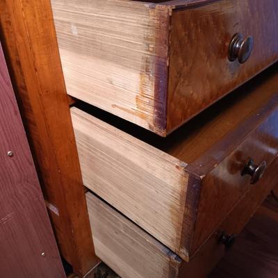 LOT 146: Antique Birdseye Maple Chest of Drawers