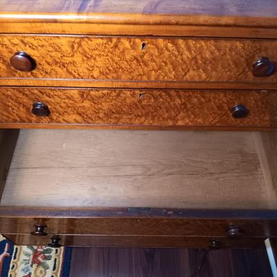 LOT 146: Antique Birdseye Maple Chest of Drawers