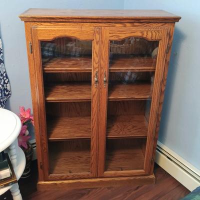 LOT 153: Vintage Book / Curio Cabinet