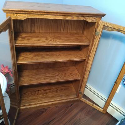LOT 153: Vintage Book / Curio Cabinet