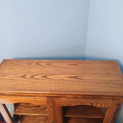 LOT 153: Vintage Book / Curio Cabinet