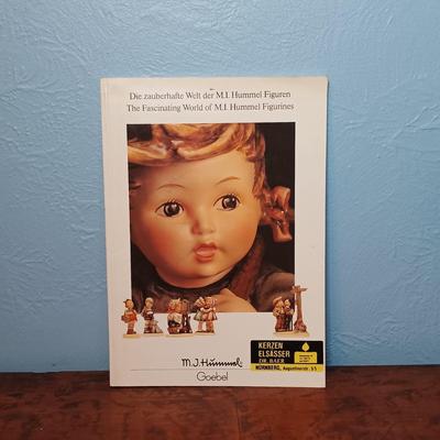 LOT 154: Hummel Goebel Apple Tree Boy and Good Friends Table Lamps with Collectible Plate & Book